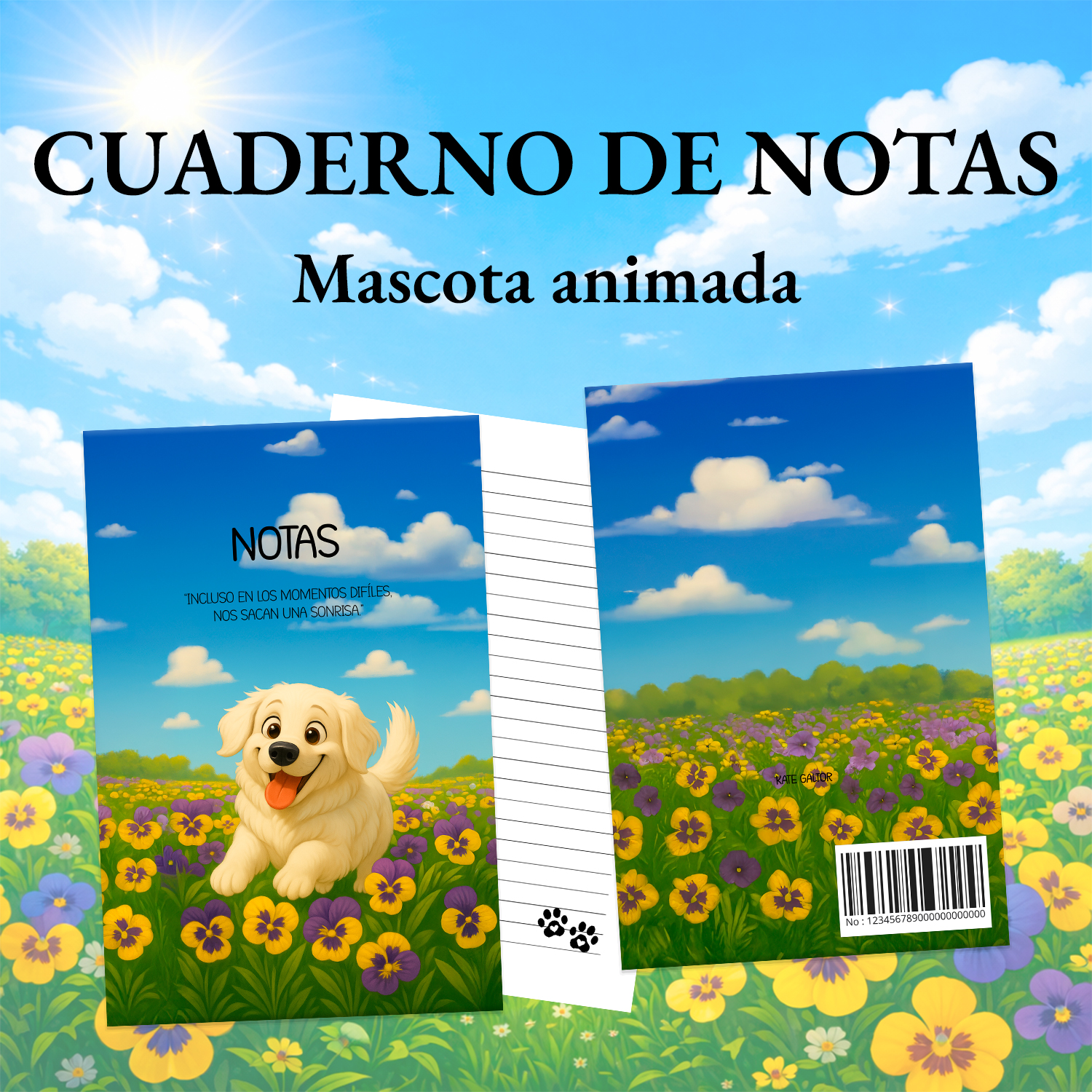 Cuaderno de notas - Golden Retriever