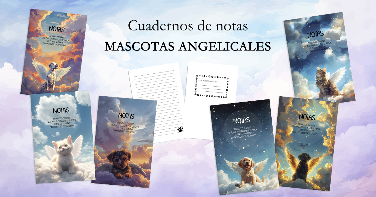 Cuadernos de notas - Mascotas angelicales